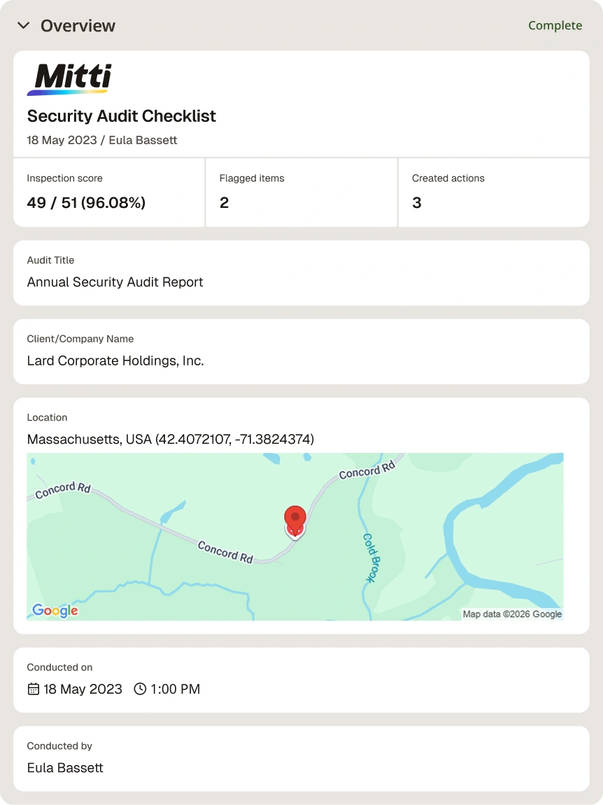 Security Audit Checklist