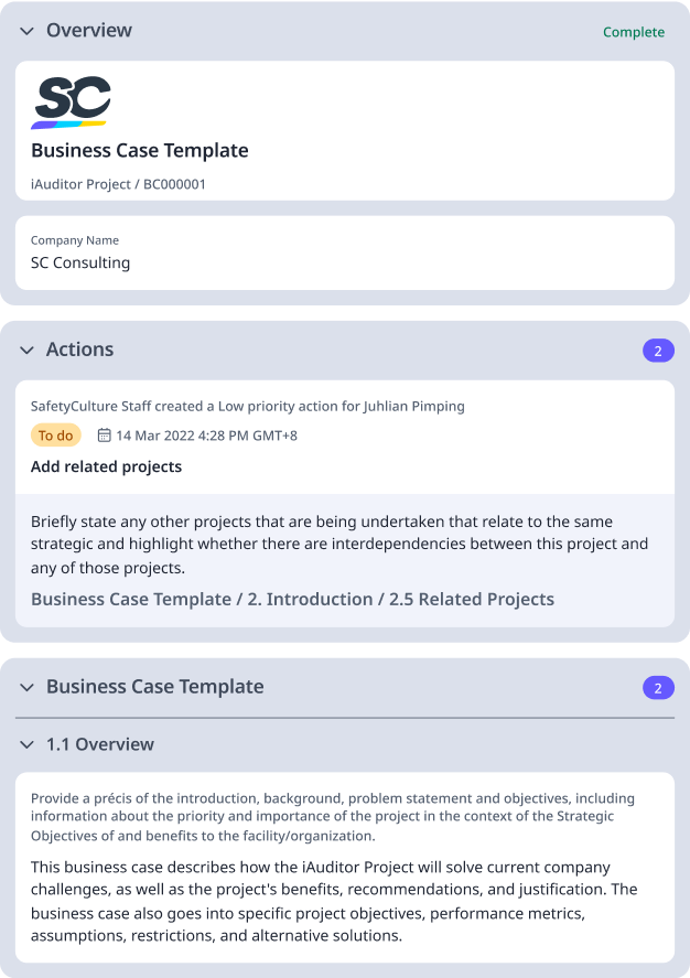 How To Write A Business Case Template