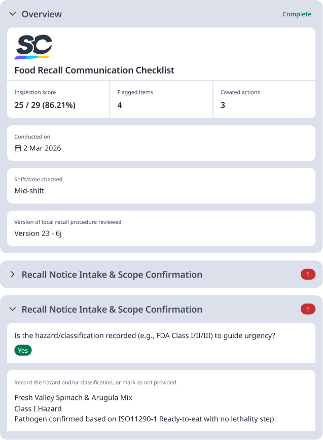 Food Recall Communication Checklist Featured Image