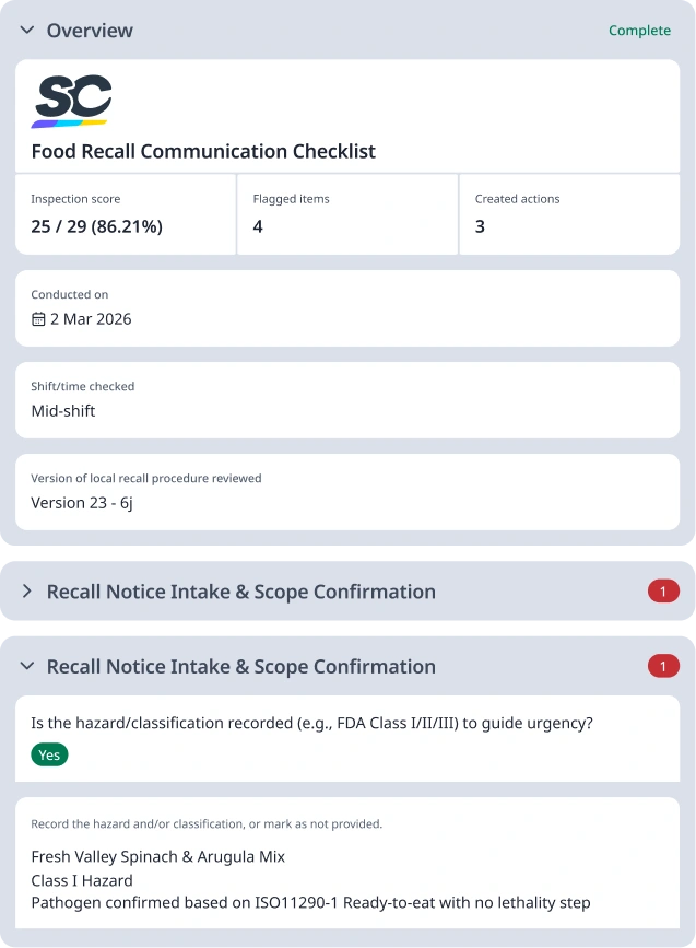 Food Recall Communication Checklist Featured Image