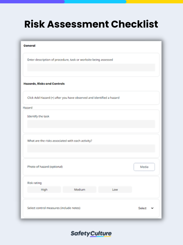 Risk Assessment Checklist