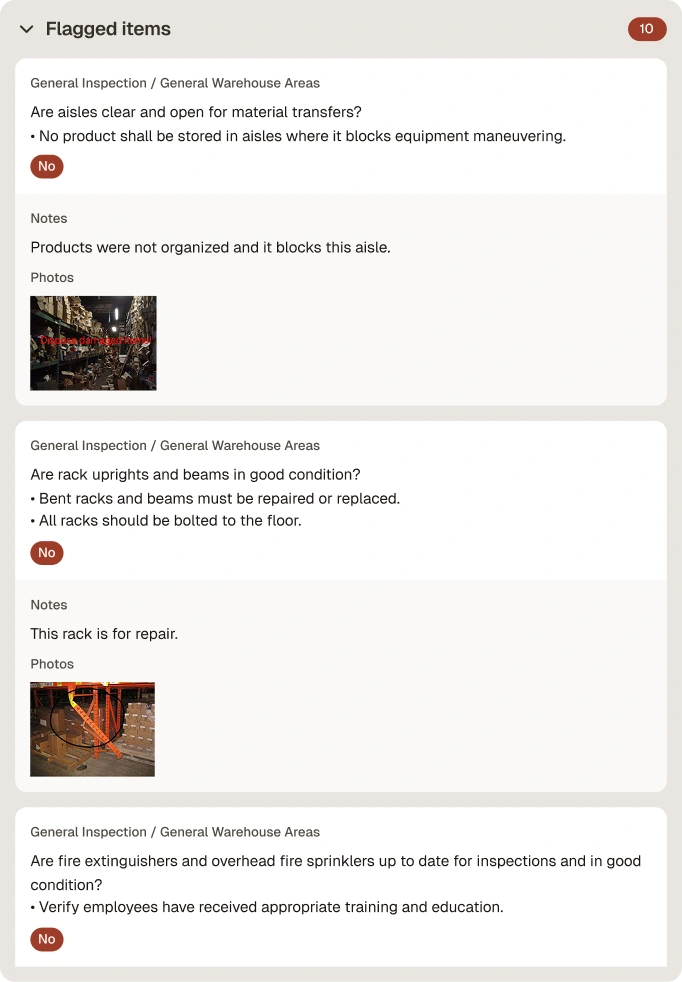 Warehouse Safety Checklist