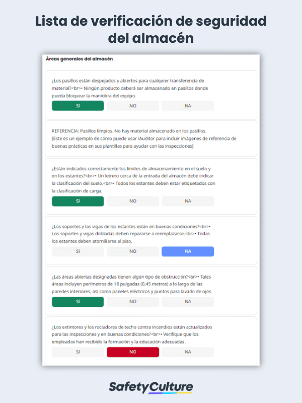 Warehouse Safety Checklist