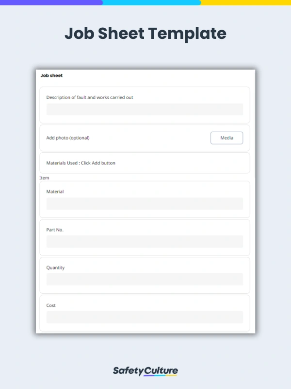 Job Sheet Template