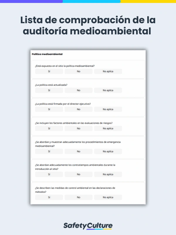 Environmental Audit Checklist