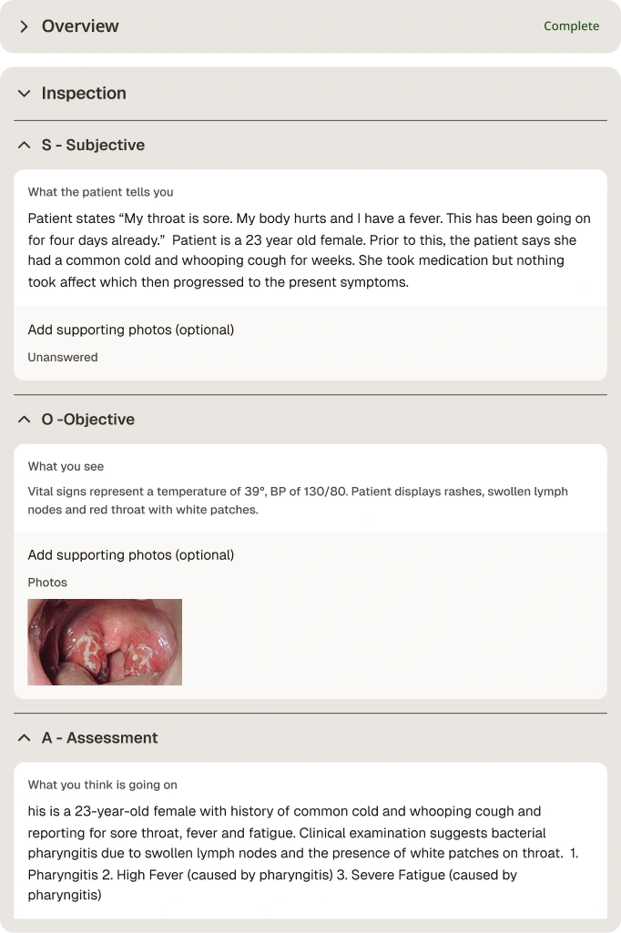 SOAP Note Template