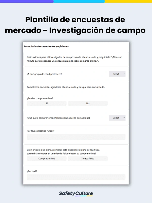 market survey template