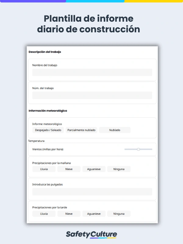 Construction Daily Report Template