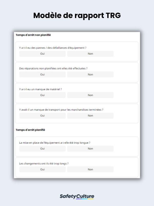 Modèle de rapport TRG
