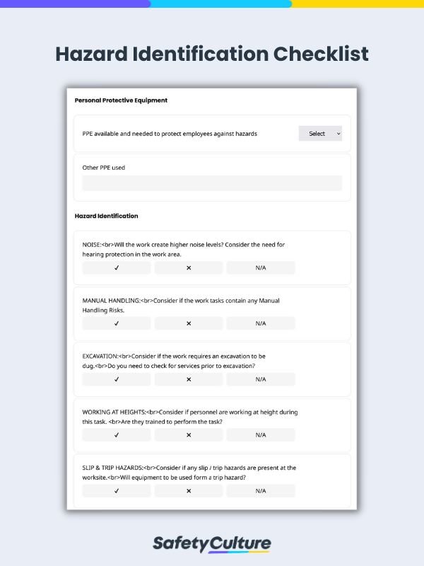 Hazard Identification Checklist
