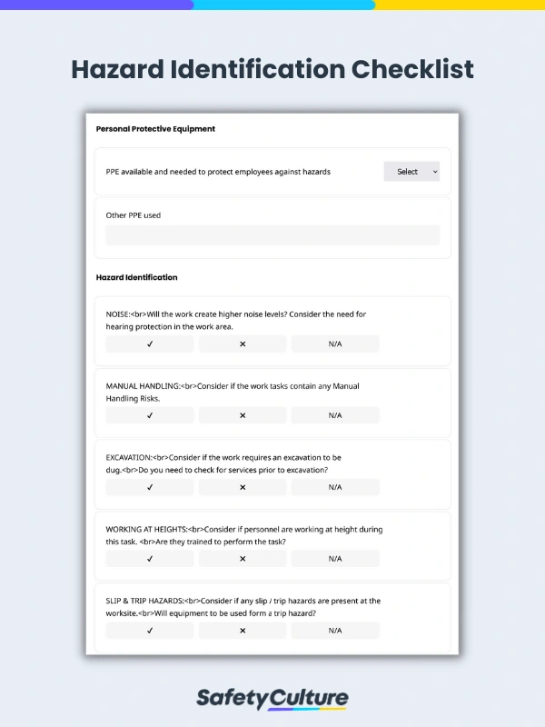 Hazard Identification Checklist