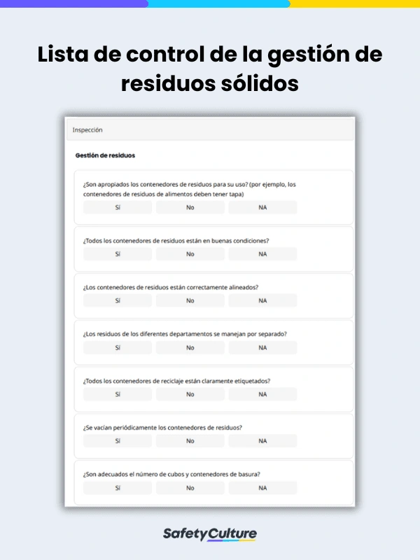 solid waste management checklist