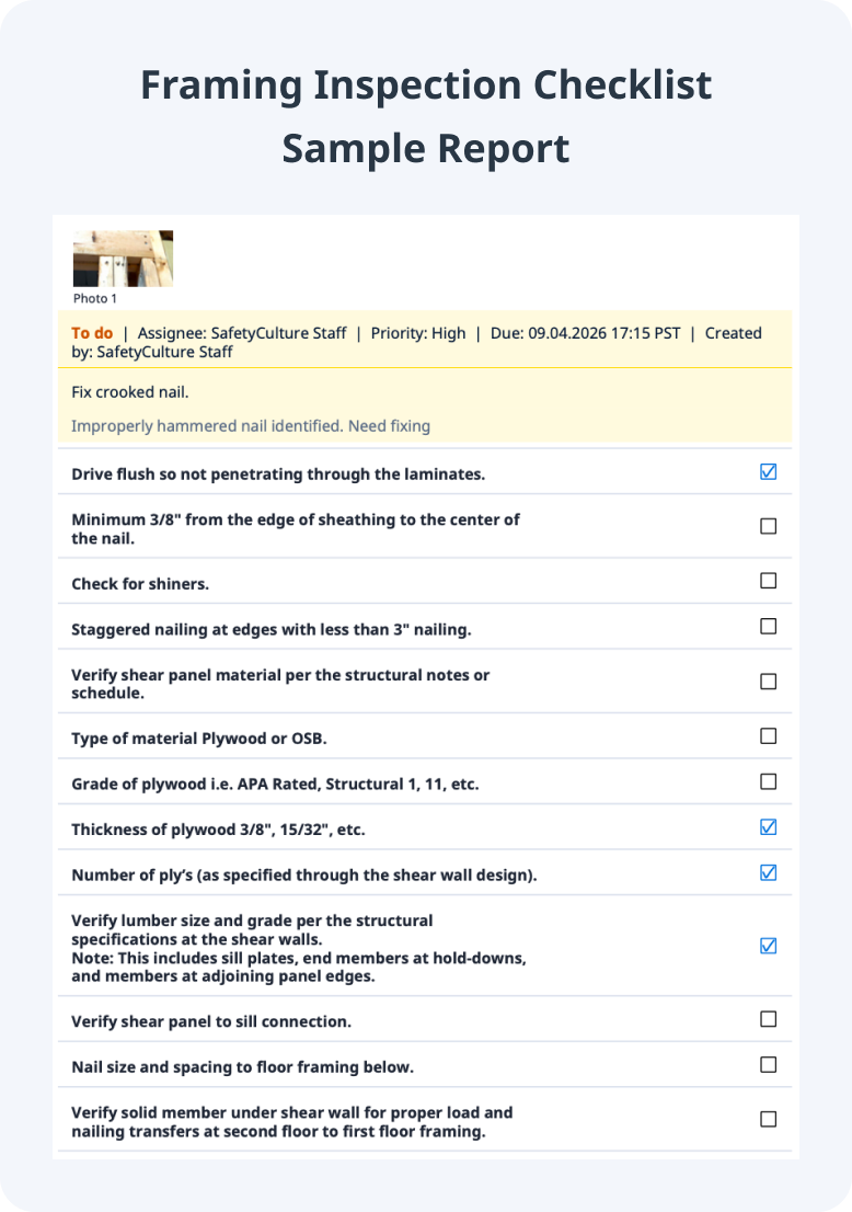 Checklist Inspector Template Builder