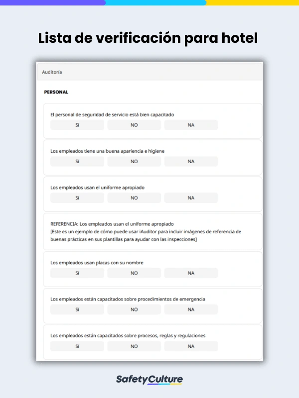 Hotel Quality Assurance Checklist