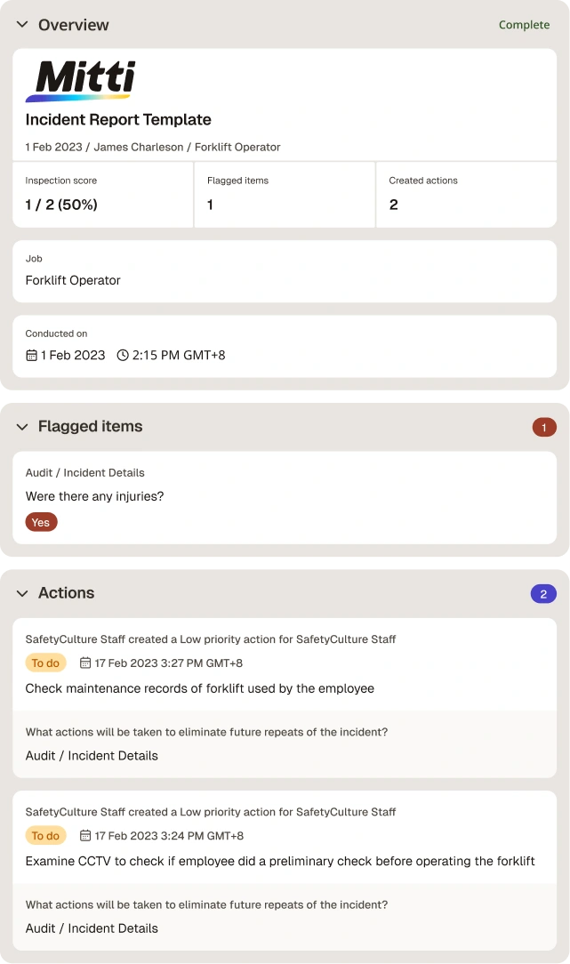 Incident Report Template