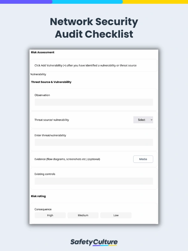network security audit checklist