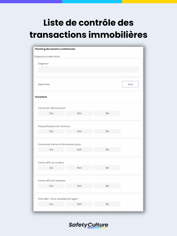 Real Estate Transaction Checklist