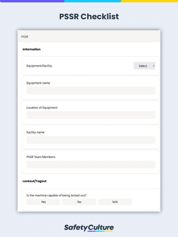 1. Allgemeine PSSR-Checkliste