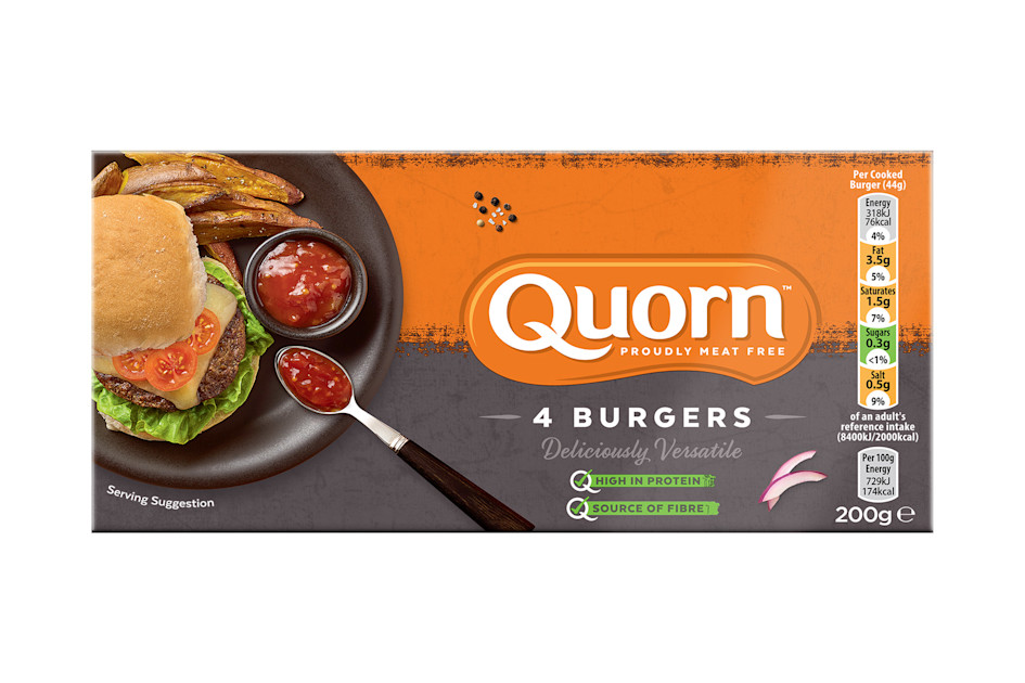 Meat Free Burgers from Quorn Healthier Low Fat Alternatives