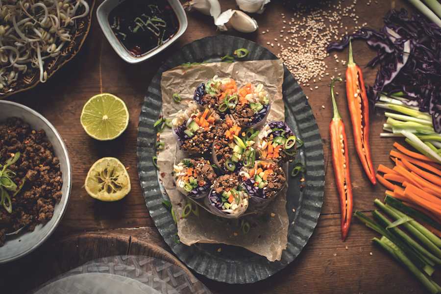 Veggie Spring Rolls With Quorn Meatless Grounds | Quorn