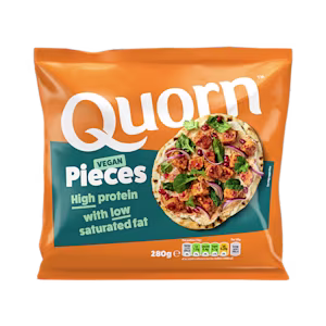 Quorn Vegan Chicken Pieces packaging.
