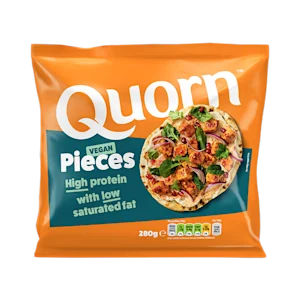 Quorn Vegan Chicken Pieces packaging.