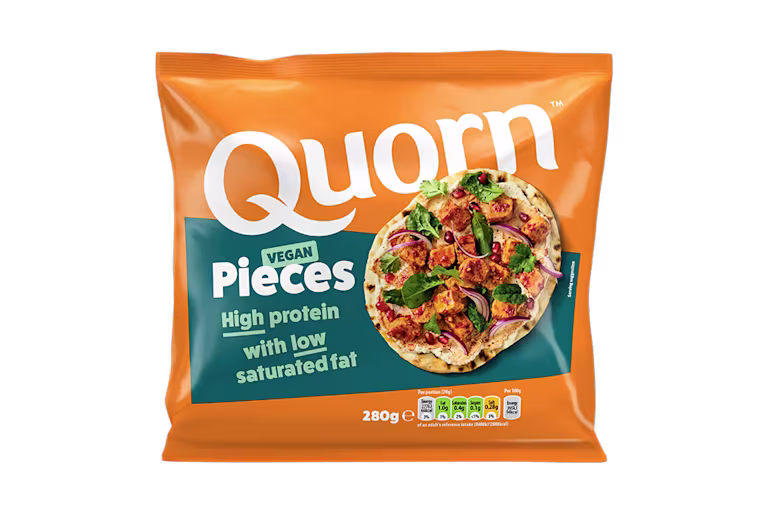 Quorn Vegan Chicken Pieces packaging.
