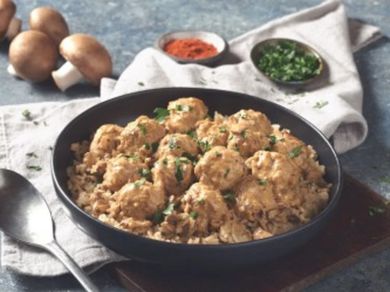 quorn swedish style balls stroganoff vegetarian recipe