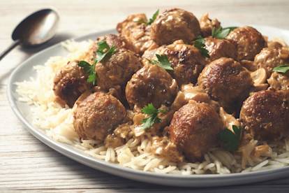 Quorn Swedish Style Balls Stroganoff