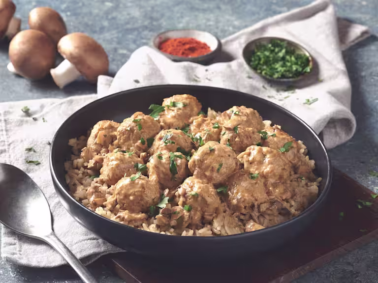 quorn swedish style balls stroganoff vegetarian recipe
