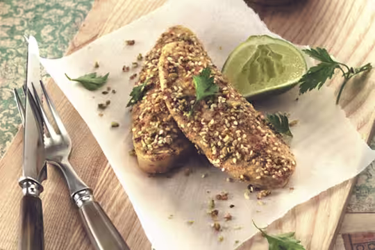 Lakto-ovo vegetariska Quornfiléer med quinoa & dukkah - recept