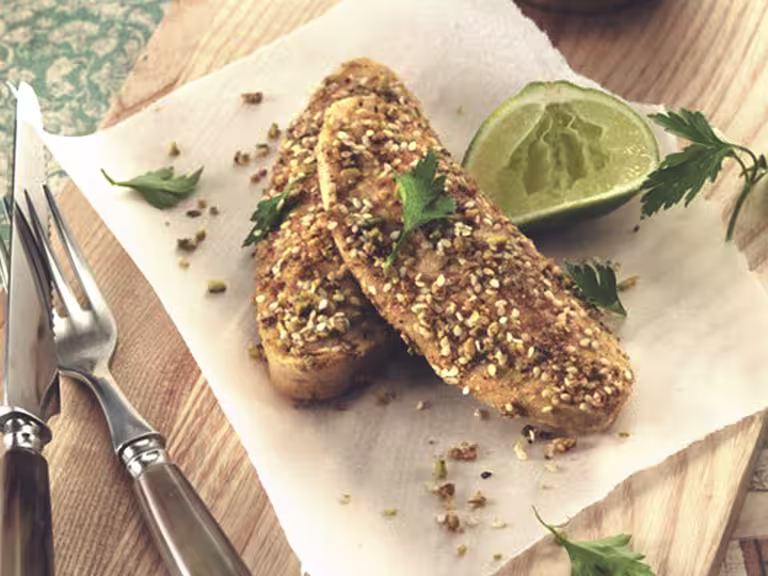 Lakto-ovo vegetariska Quornfiléer med quinoa & dukkah - recept