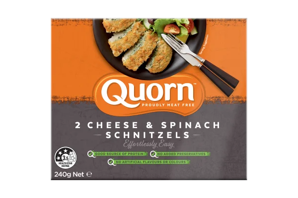 Quorn Cheese And Spinach Schnitzels
