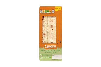 Vegetarian Chicken and Stuffing Sandwich