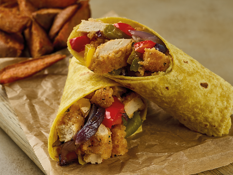 Southern Fried Meat Free Chicken Wrap Recipe | Quorn