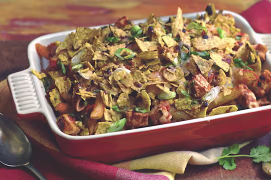 mexican quorn pieces pasta bake vegetarian recipe