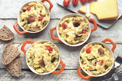quorn swedish style meatball with mac & cheese vegetarian recipe