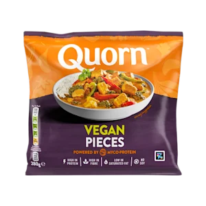 Quorn Vegan Chicken Pieces packaging.