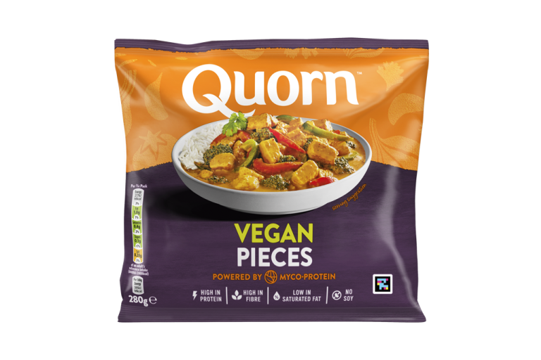 Quorn Vegan Chicken Pieces packaging.