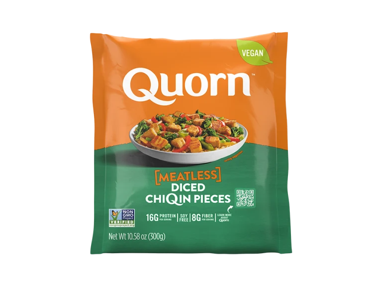 Quorn Vegan Pieces packaging.