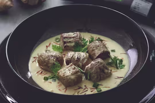 poached quorn swedish style balls with fragrant coconut broth vegetarian recipe