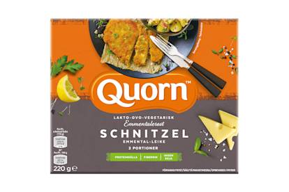 Quorn Ovo-Lakto-Vegetarisk Schnitzel med Emmentalerost