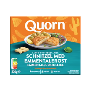 Quorn Ovo-Lakto-Vegetarisk Schnitzel med Emmentalerost