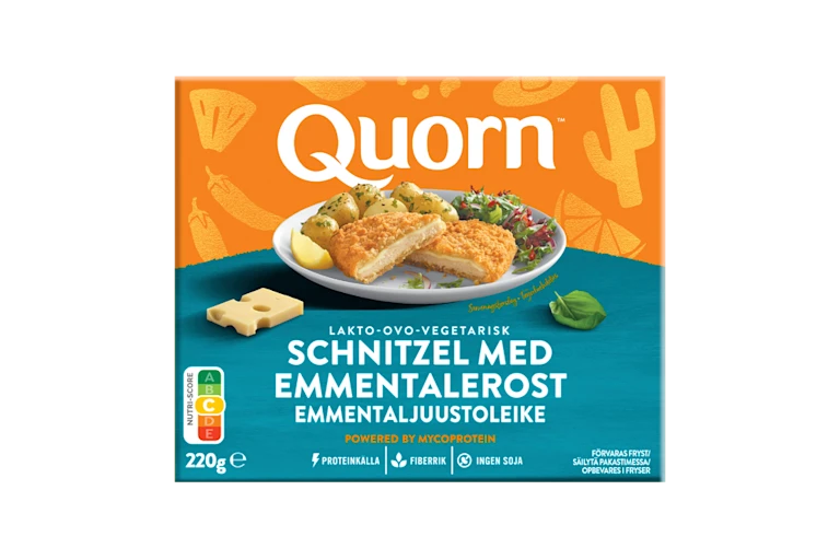 Quorn Ovo-Lakto-Vegetarisk Schnitzel med Emmentalerost