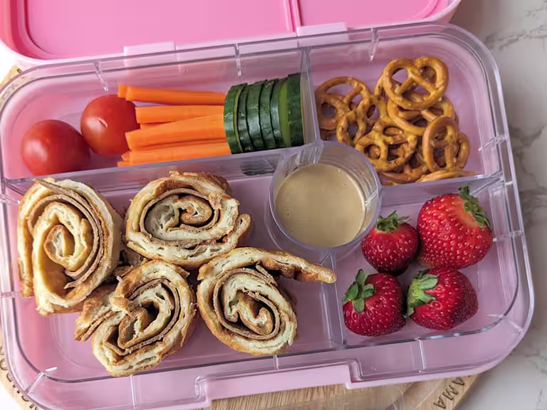 Yorkshire pudding wraps filled with Quorn Roast Beef Style Slices, gravy and roast vegetables