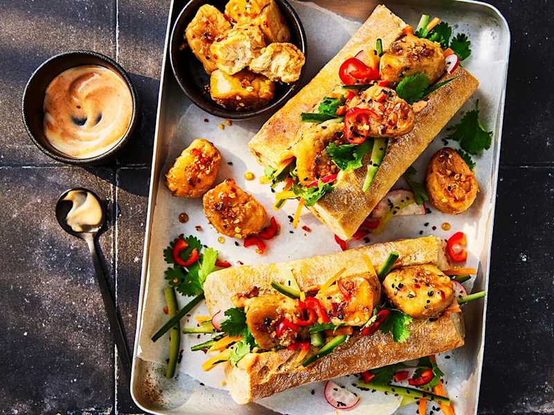 Vegetarian Banh Mi Recipe With Meat-Free Quorn Pieces