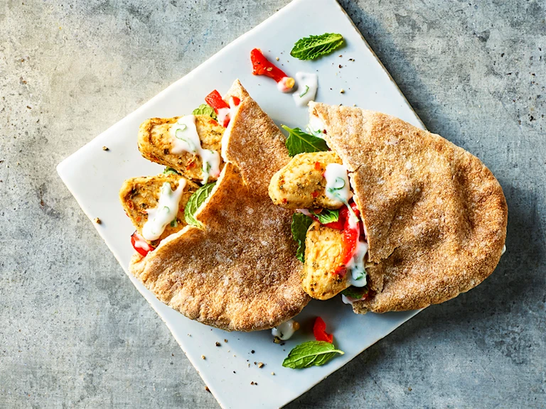 For an extra kick try our tasty Quorn Sweet Chilli Style Mini Fillet Pitta with mint and garlic yoghurt. This delicious dish is the perfect lunchtime dish.