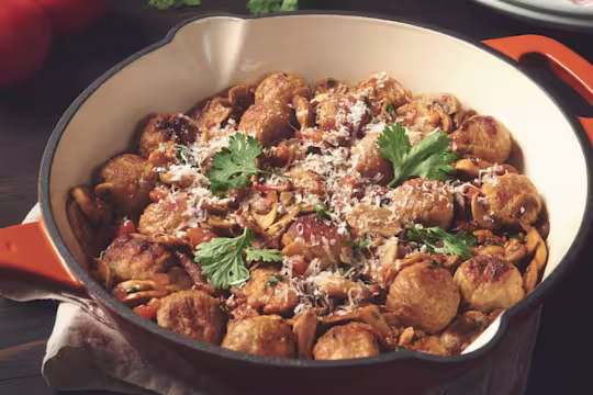 quorn swedish style balls in mushroom sauce vegetarian recipe