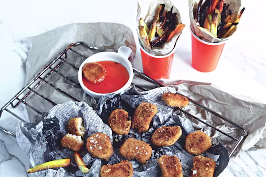 quorn vegan nuggets with homemade dip recipe