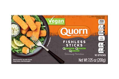 frozen quorn vegan fishless fingers